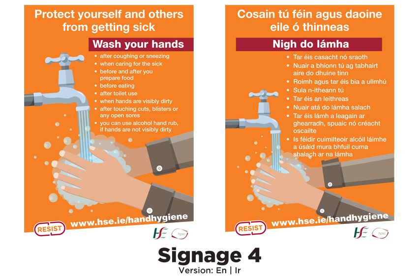 Covid 19 Hand Hygiene Signage