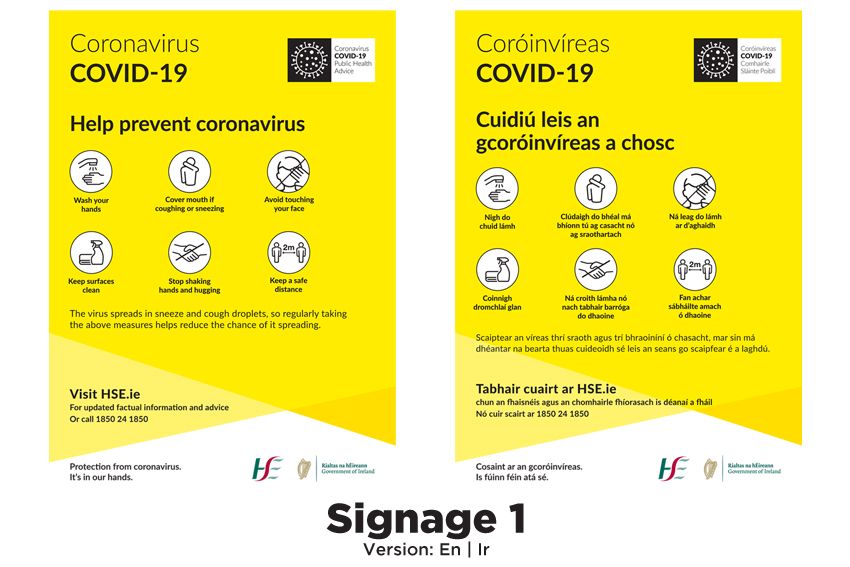 Covid 19 Prevention Signage